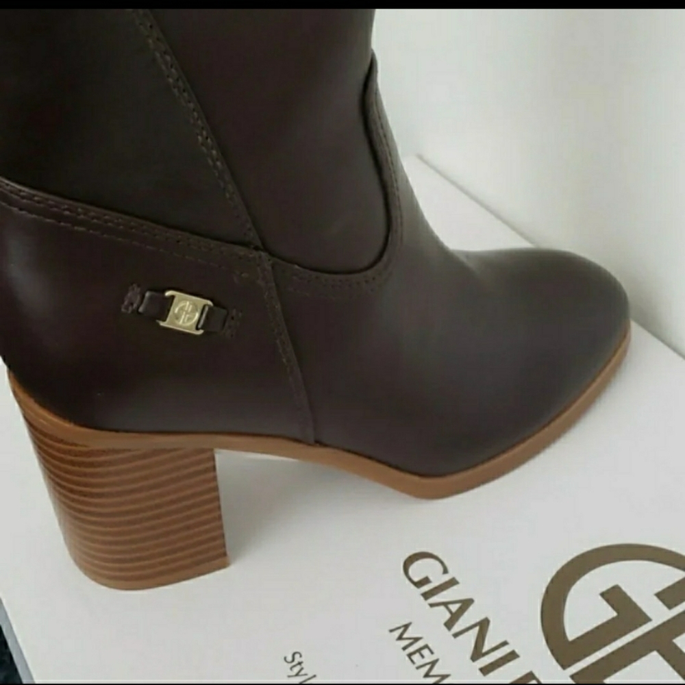 Leather Knee High Boots